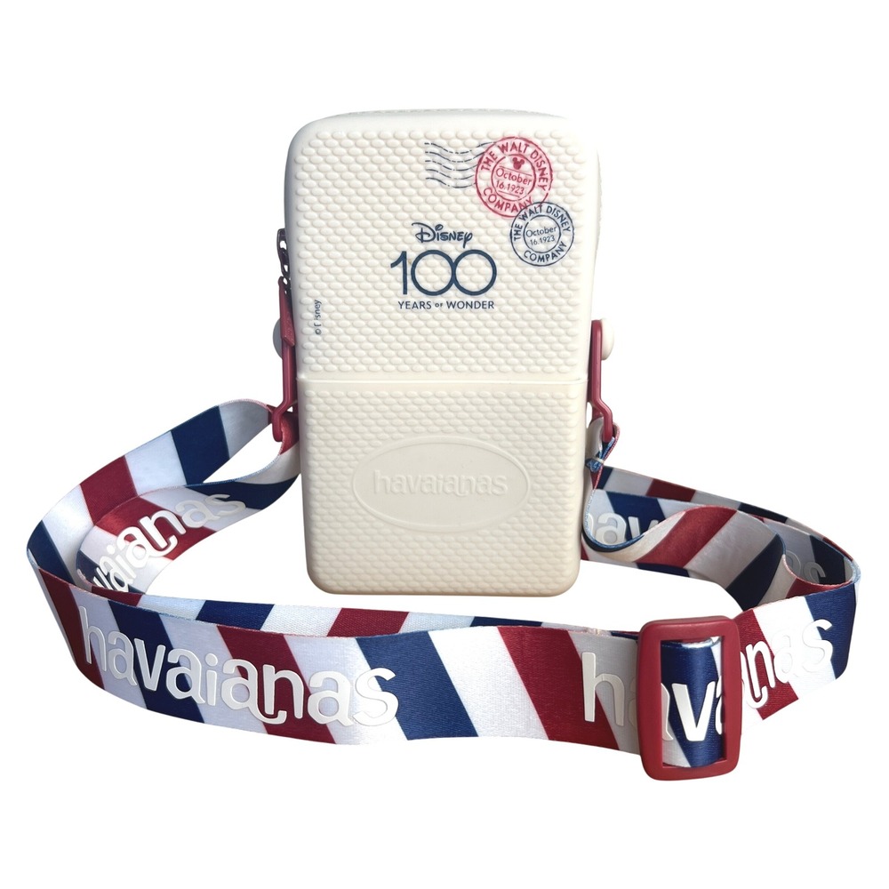 RARE Disney 100 Years of‎ Wonder Havianas Silicone Park Street Bag Crossbody